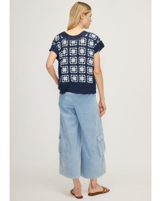 Haruka Sleeveless Crochet Top