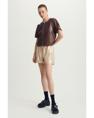 Houston Faux Leather Top