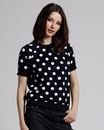Polka Dot Reversible Crew