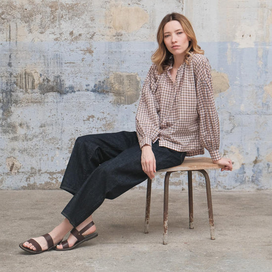 Moismont Women's Viviane Checked Blouse in Nagpur Pop Pink