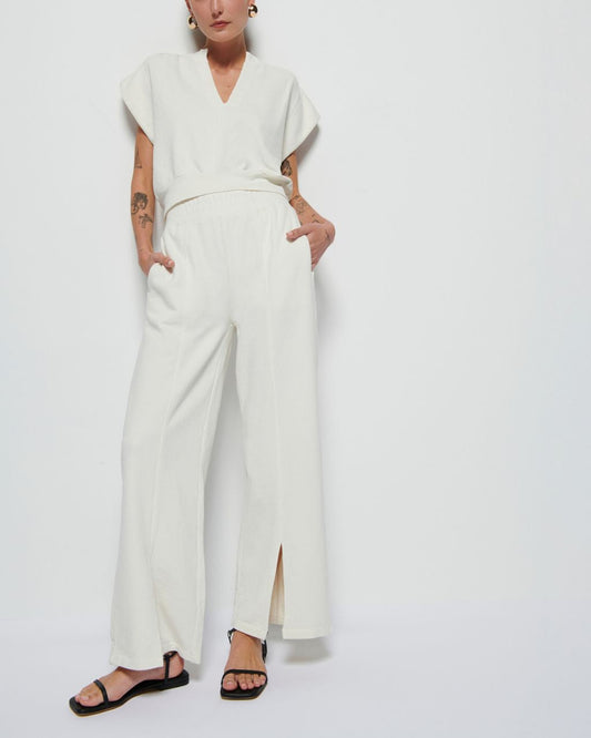Lincoln Front Slit Knit Pant