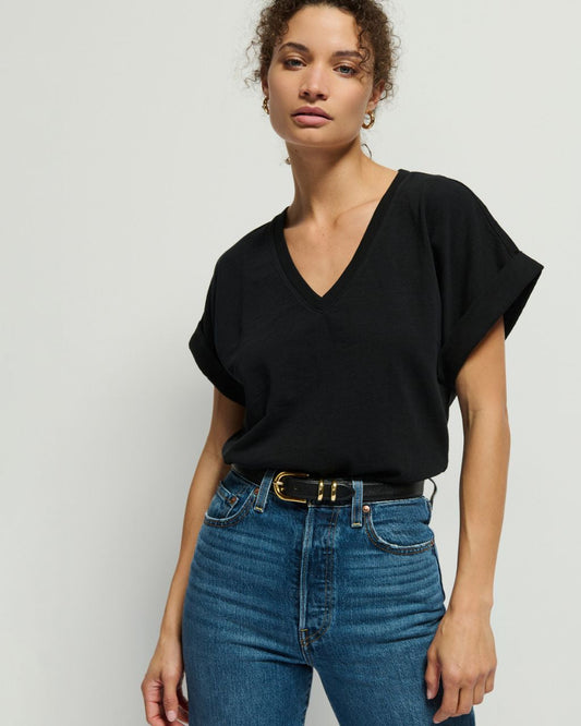 Stevie Cuffed V-Neck