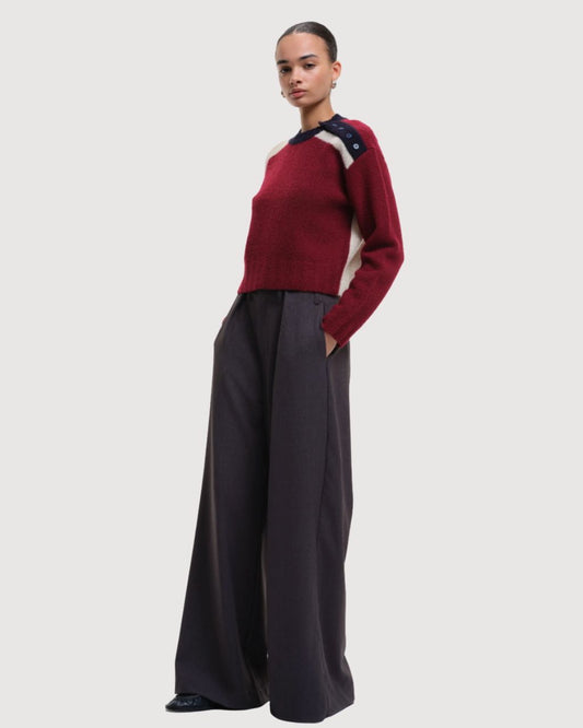 Keller Button Shoulder Sweater