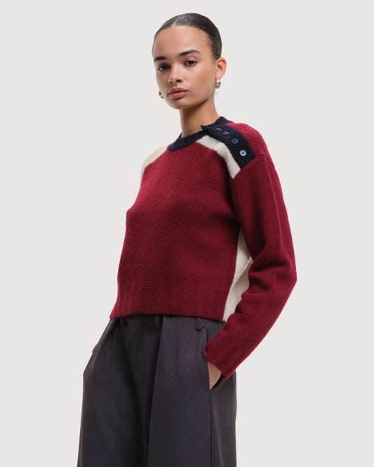 Keller Button Shoulder Sweater