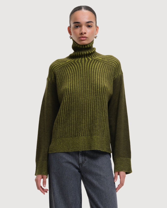 Kiva Shadow Knit Turtleneck