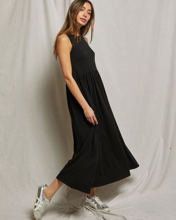 Eva - Slub jersey Tiered Dress