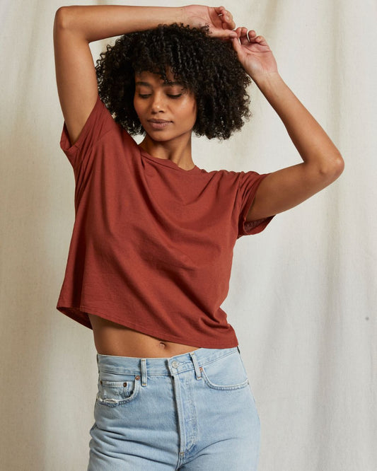 HARLEY - Cotton Boxy Crew Tee - Seasonal Colors