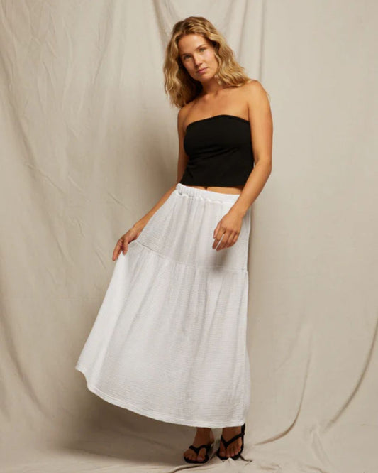 Bella Double Gauze Pull on Skirt