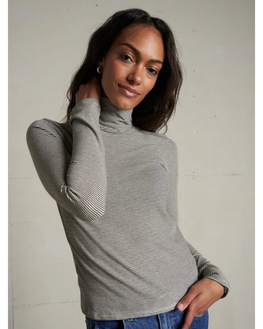 Cindy Stripe Turtleneck