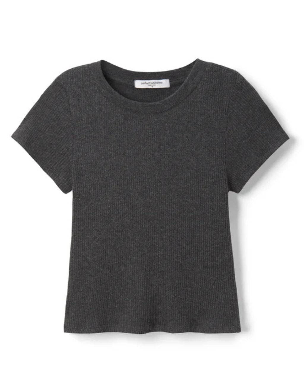 Gabby Sweater Rib Short Sleeve Crew Neck