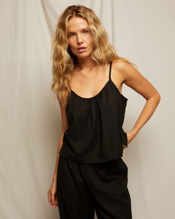 Paulette Woven Linen Tank