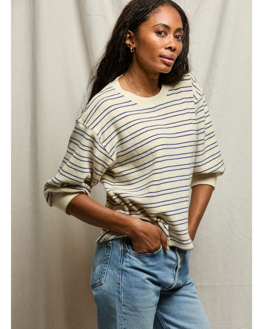 Roxy Stripe Loop Terry Sweatshirt