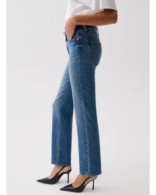 Aleks Mid Rise Straight - Sea Salt