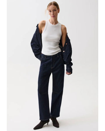 Beau Seamed Crescent Jean