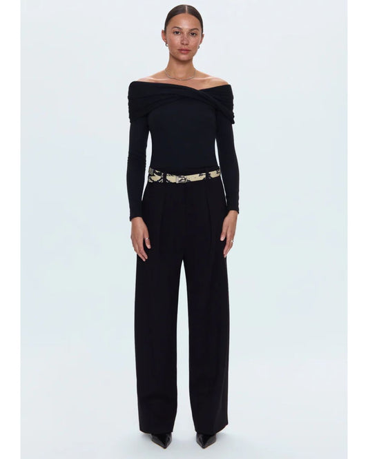 Eden Pleated Ponte Trouser