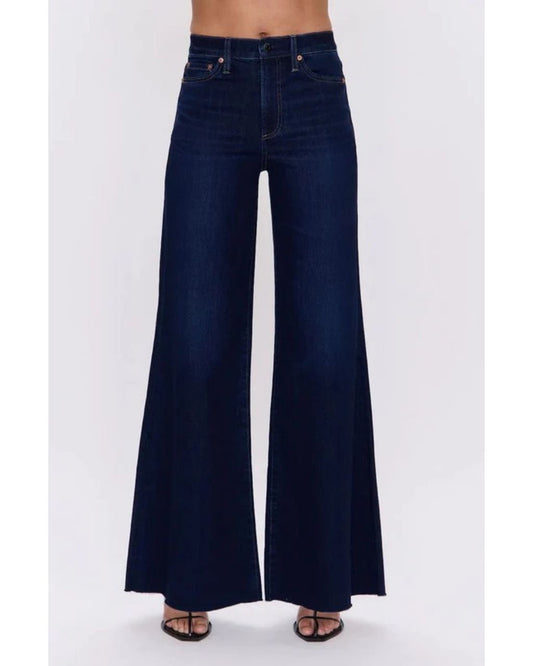 Izzy Mid-Rise Wide Leg Crop - Tristesse
