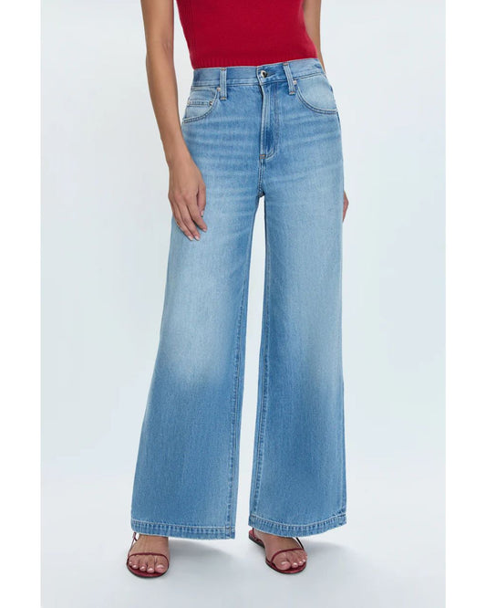 Jadyn Low Slung Palazzo Jean - Major