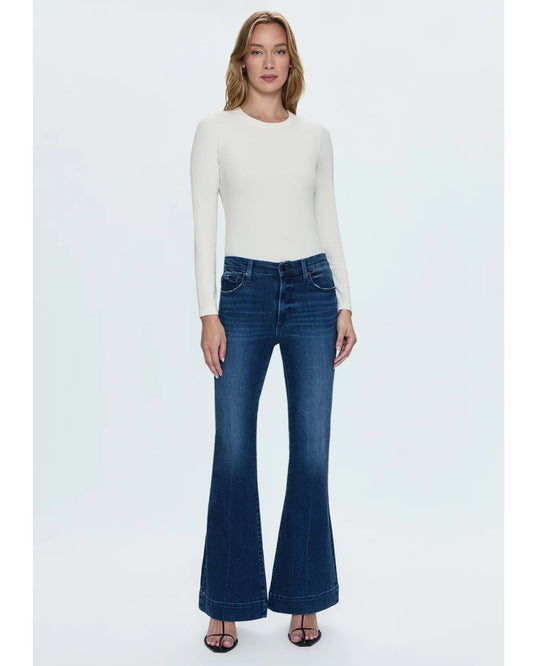 Denim Kinsley Mid-Rise Ultra Flare