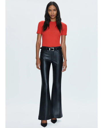 Faux Leather Kinsley Mid-Rise Ultra Flare