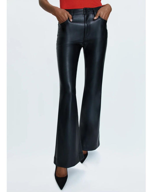 Faux Leather Kinsley Mid-Rise Ultra Flare