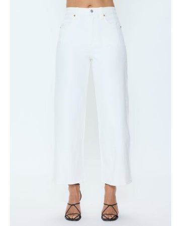 Kyra High Rise Bowed Ankle - Antique White