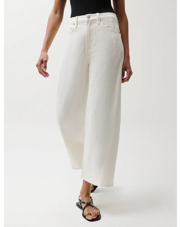 Kyra High Rise Bowed Ankle - Antique White