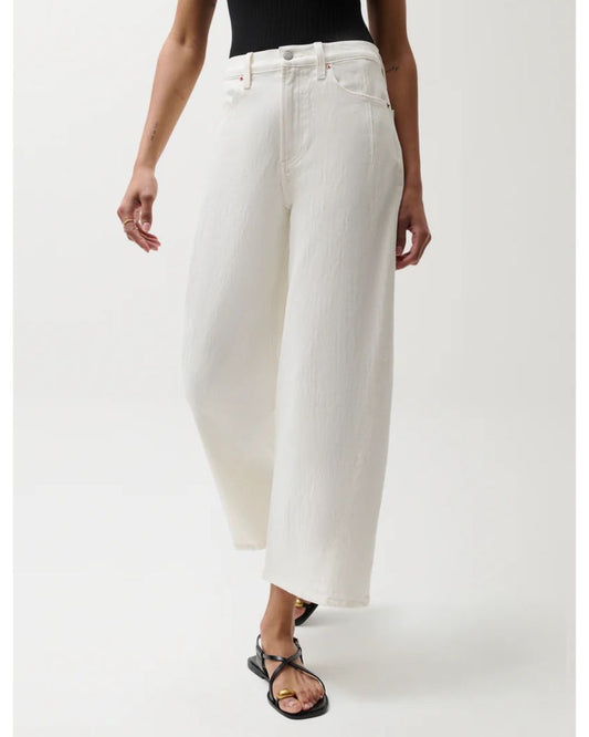 Kyra High Rise Bowed Ankle - Antique White