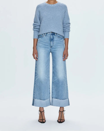 Lana High Rise Ultra Wide Cuffed - Snowcat