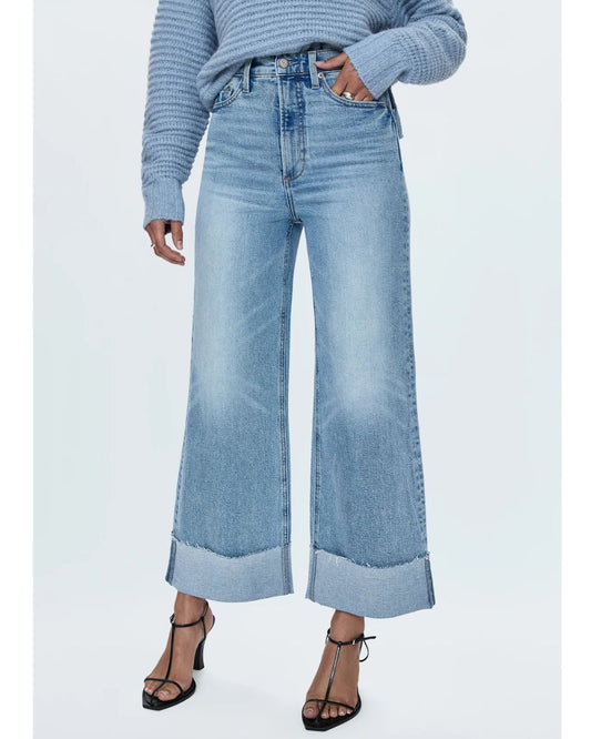 Lana High Rise Ultra Wide Cuffed - Snowcat