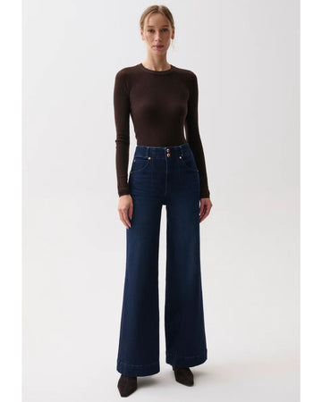 Lana Double Button High Rise Ultra Wide Leg