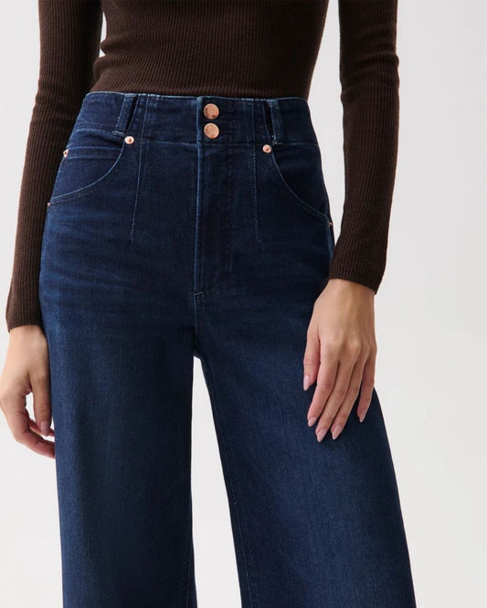 Lana Double Button High Rise Ultra Wide Leg
