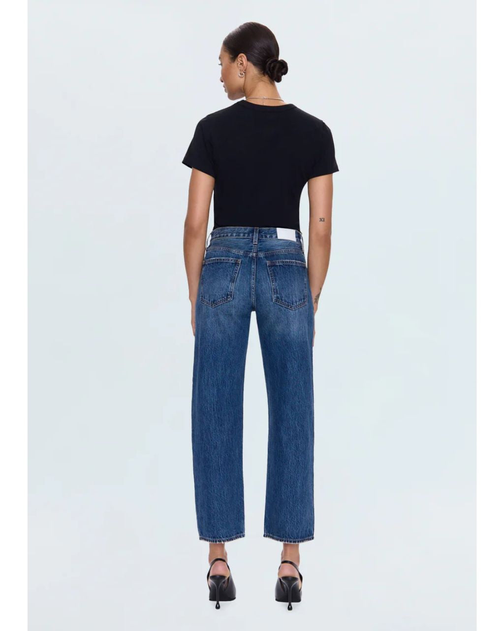 Lexi Mid Rise Bowed Straight - Artisan