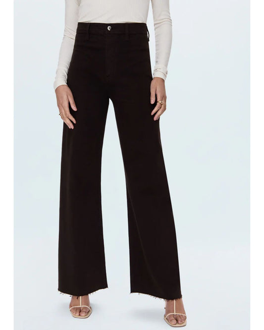 Penny High Rise Wide Leg Jean - Mocha