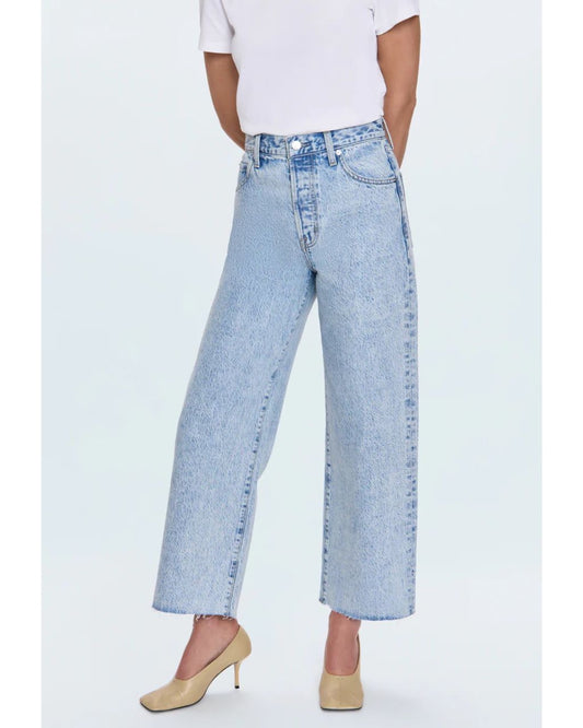 Tate Crop - High Rise Bowed Leg Jean