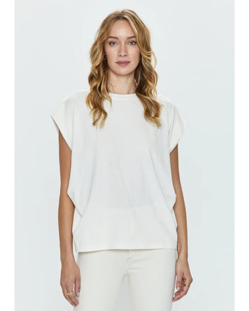 Trina Muscle Tee - White Sand