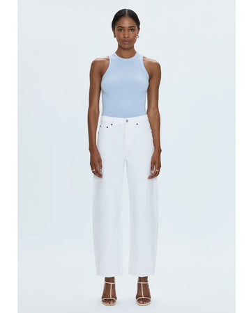 Wes High Rise Barrel - Vivid White