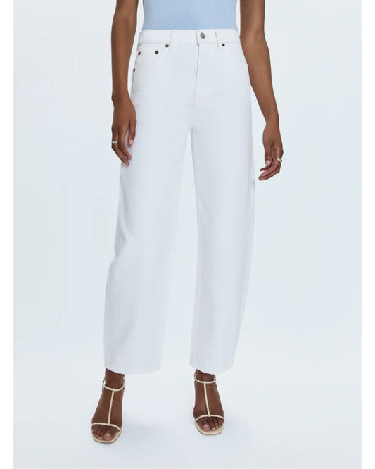 Wes High Rise Barrel - Vivid White