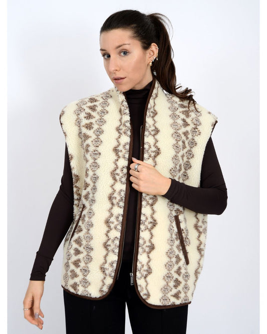 Sherpa Zip Front Vest