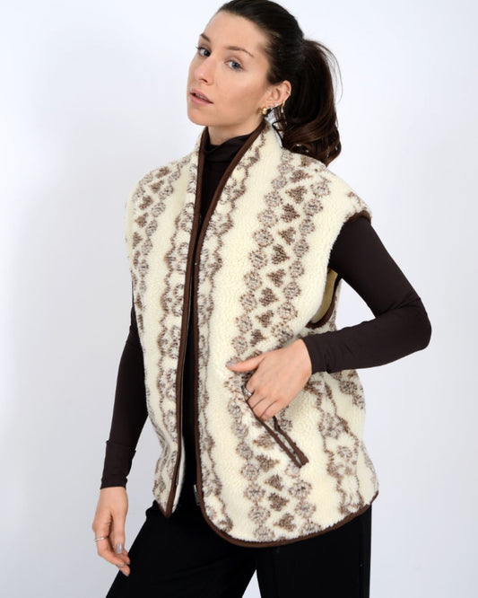 Sherpa Zip Front Vest