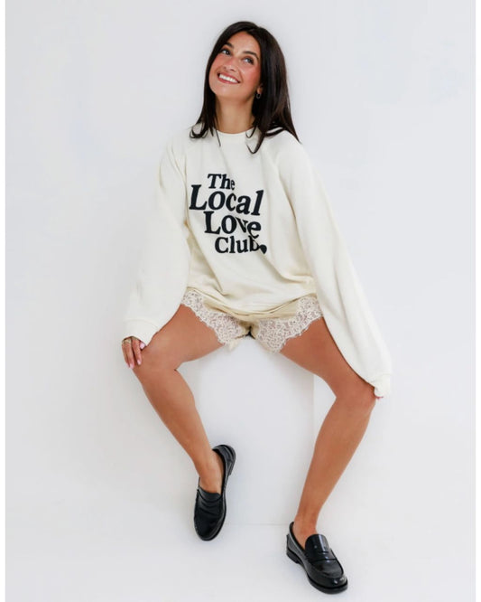 Local Love Club Raglan Crewneck Sweatshirt