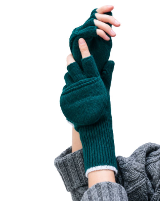 Cashmere Colorblocked Pop-Top Glove