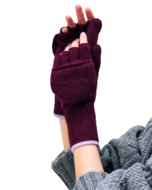 Cashmere Colorblocked Pop-Top Glove
