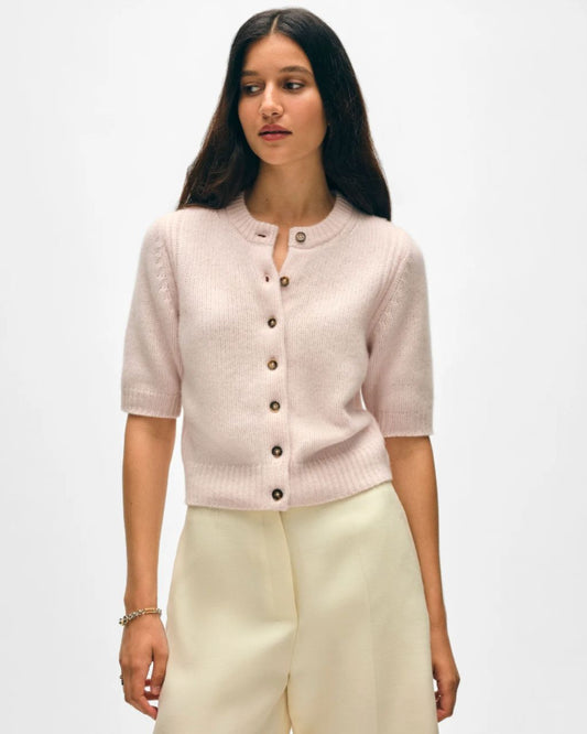 Cashmere Elbow Sleeve Cardigan