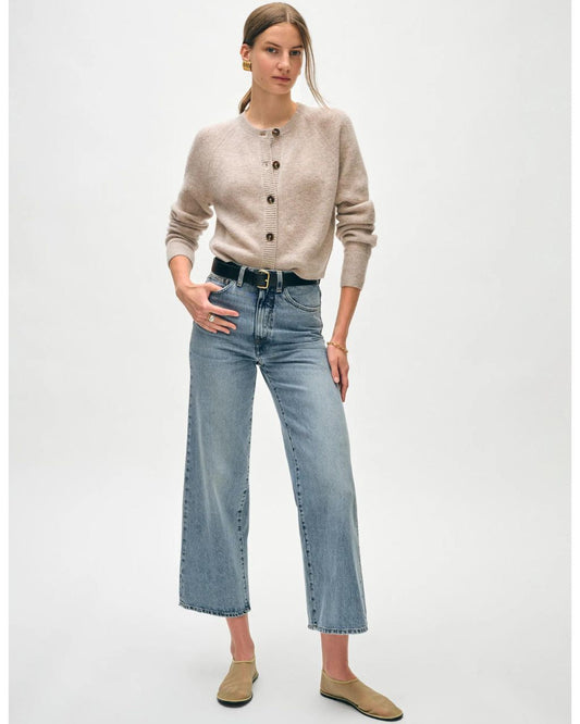 CASHMERE WAFFLE CARDIGAN