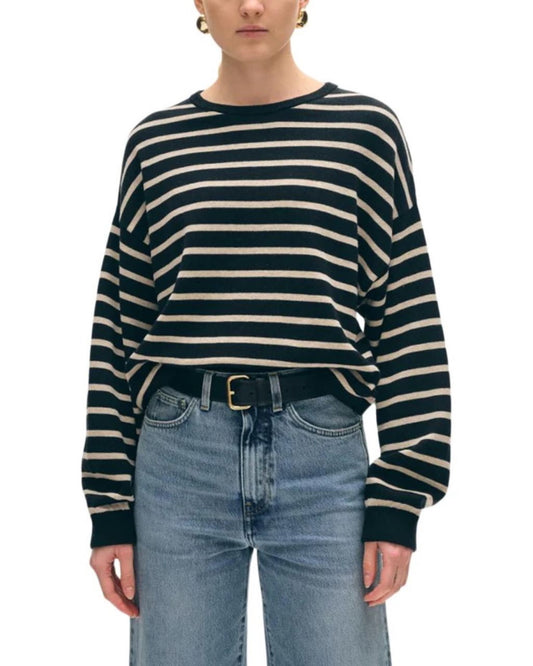 Cotton Blend Drop Shoulder Sweatshirt