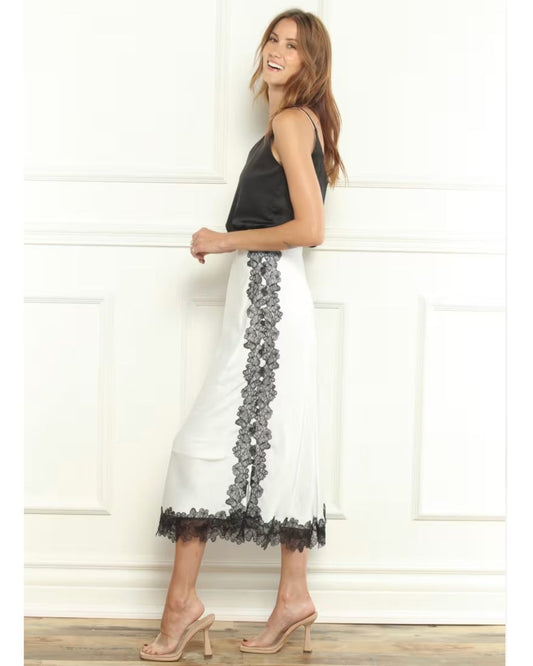 Lace Silky Skirt